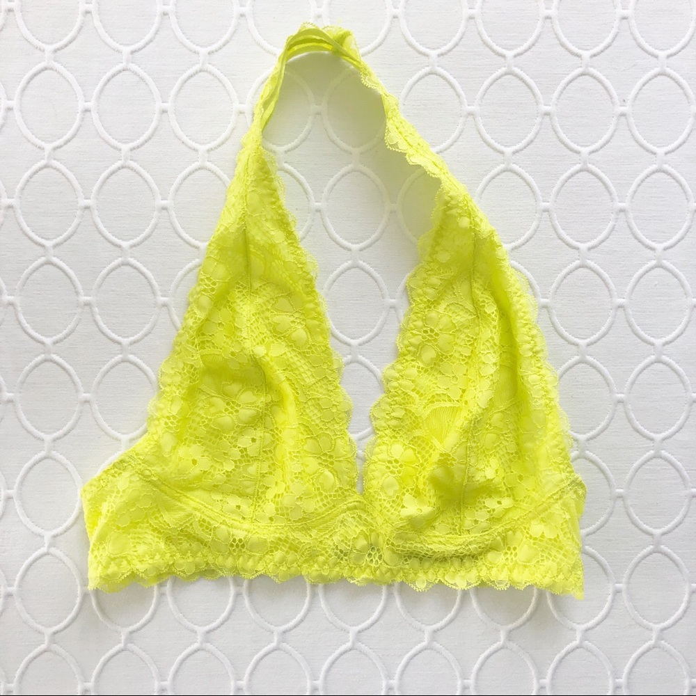 Free People Intimately Free Galloon Lace Halter S - Picture 2 of 4